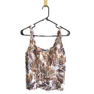 Paneled Crop Tank - Old Navy - L